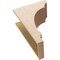 Ekena Millwork 10"W x 20"D x 30"H Classic Hughes Rough Cedar Woodgrain TimberThane Corbel, Primed Tan CORUR10X20X30HUGRCPR - alternate 3